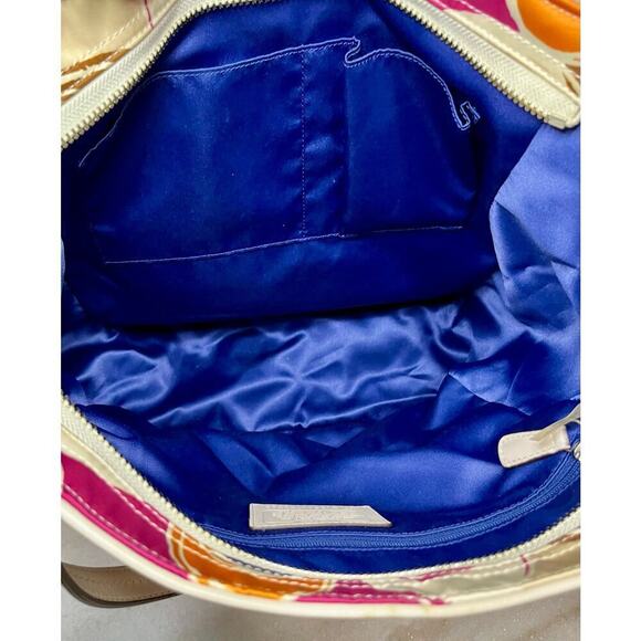 Coach F23299 Park Hand Drawn Scarf Print North/South Tote & Matching Wristlet - Picture 6 of 14